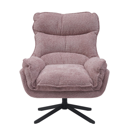 StarFurn Fauteuil Vera - Roze Stof - Draaibaar - 82x95x96,5cm - vtwonen shop