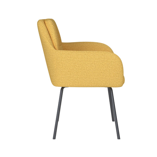 Housecraft Living Pete Eetkamerstoel Metaal Okergeel