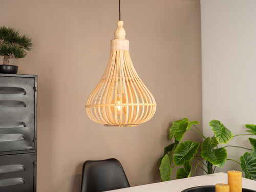 EGLO hanglamp Amsfield - e27 - ø 35 cm - bruin - vtwonen shop