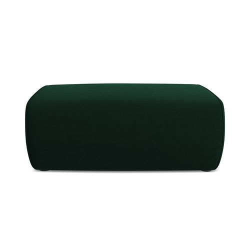 LaMiaSofa Poef Palermo - velours - flessengroen - 100x70x39