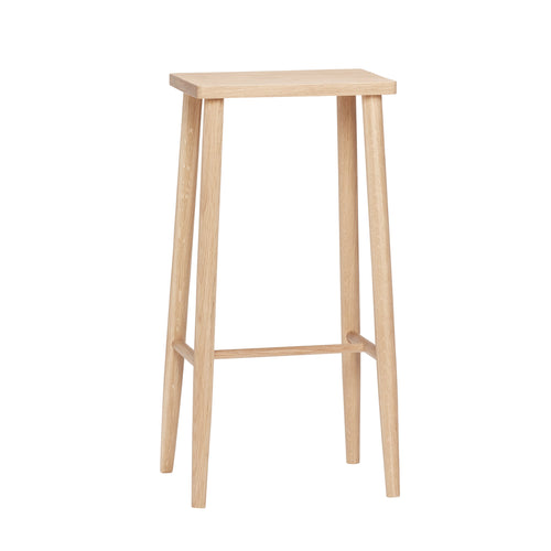 Hübsch barkruk Folk - mdf/eikenfineer/eikenhout - 35x25xh72cm