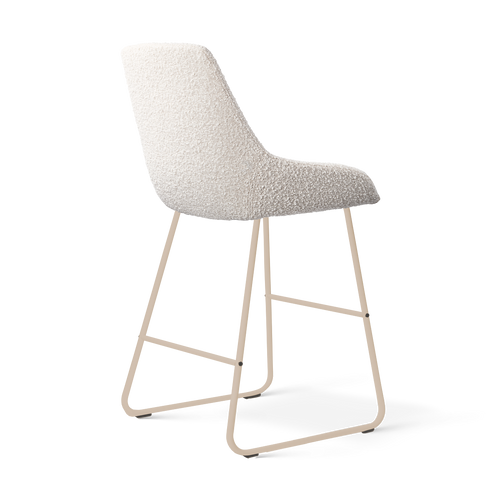 Nolon Nino-Isa barkruk bouclé beige - beige onderstel - 65 cm