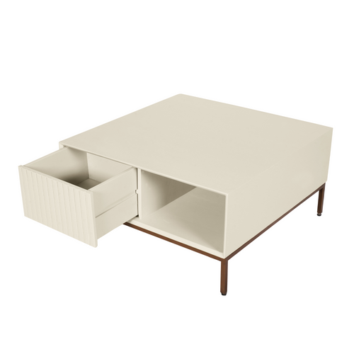 Starfurn  salontafel Madison - beige - 80x80x40cm - vtwonen shop