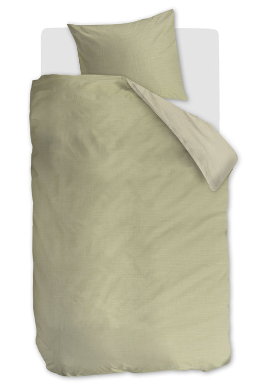 vtwonen Dekbedovertrek Cozy Slub - 140 x 220 cm - Groen