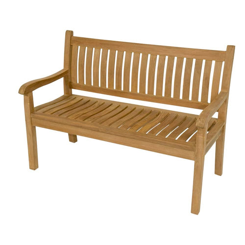 Lesli Living loveseat teak - zwart - 150x65x92cm