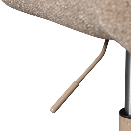 WOOOD verstelbare eetkamerstoel Marten - Polyester - Zand - 90x70x66 - vtwonen shop