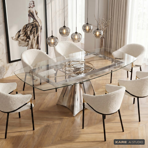 Kare Design Uitschuifbare Eettafel Tempo