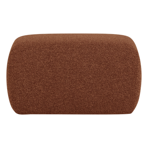 WOOOD poef Mojo Base - Bouclé - Roestbruin Melange - 45x84x64