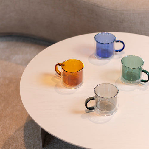 Ona - Beker 27cl dubbelwandig blauw Liv - Set van 2 - vtwonen shop