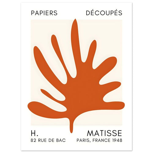 Artfulprints  Matisse – Coral drift orange   poster 30x40 cm - vtwonen shop