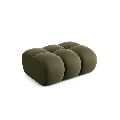 Cosmopolitan Design - Poef Treno flueel groente - 70x90x42cm