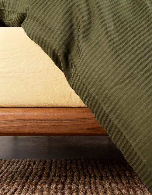 Essenza Coletta dekbedovertrek - Lits-Jumeaux XL – 260x200/220 cm - Mosgroen