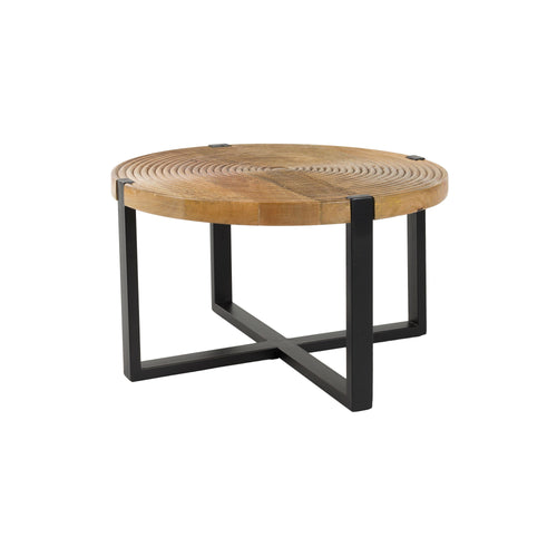 Housecraft Living Buz Salontafel Rond 60 cm Mangohout - Bruin - vtwonen shop