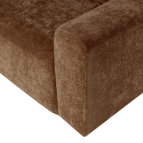 WOOOD fauteuil slub Umina - Chenille - Lichtbruin