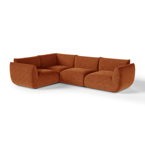 Sia Home - Modulaire hoekbank (links) NOOMA - chenillefluweel  302cm