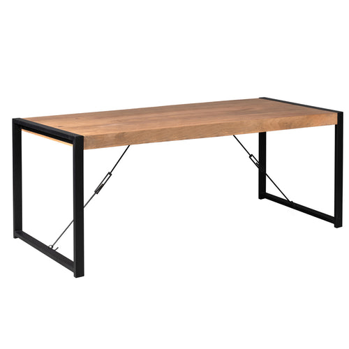 StarFurn Eettafel Boaz - Rechthoek Naturel Hout - 200x90x76cm - vtwonen shop