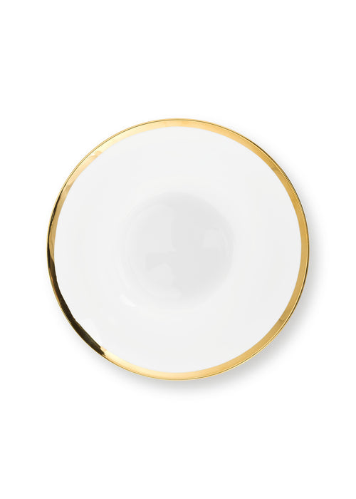 vtwonen Kommen - Set van 4 - Wit / Goud - Porselein - 18 cm