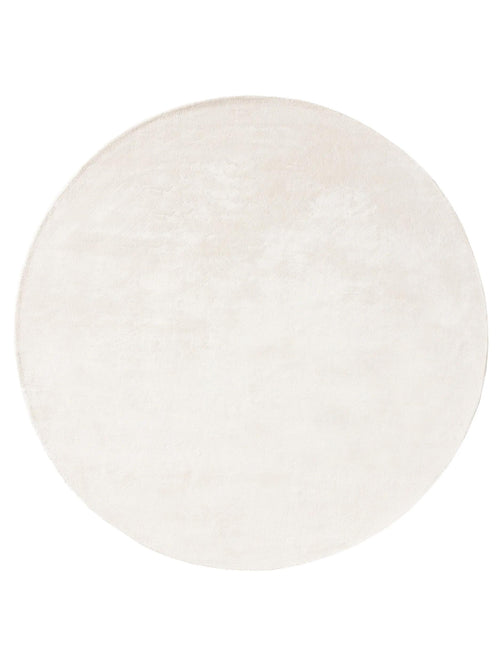 benuta viskose vloerkleed Nela - créme - ø 200 cm