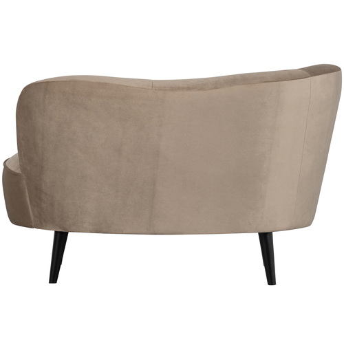 WOOOD loungefauteuil links Sara - Velvet - Khaki - 71x112x81 - vtwonen shop