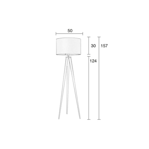 Zuiver Tripod Vloerlamp/ Staande driepoot lamp Wit - vtwonen shop