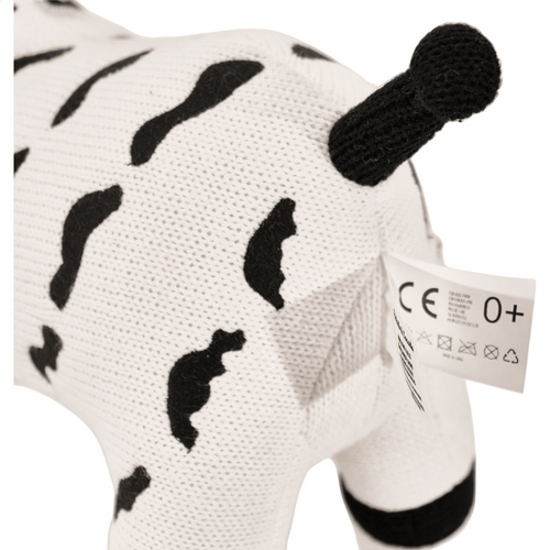 Pintado & Lacado knuffeldier Zebra - wit - 40 cm