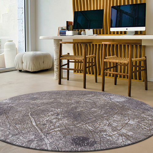 Louis De Poortere vloerkleed Space Trip - grijs - 240x240cm - vtwonen shop