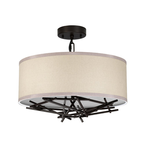 Taiko 3 Lichte Hanglamp Olde Brons