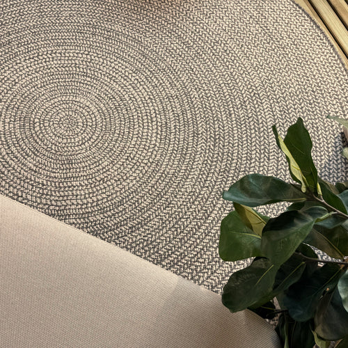 Rond buitenkleed Solid grijs - Interieur05 - 240 x 240 cm - vtwonen shop