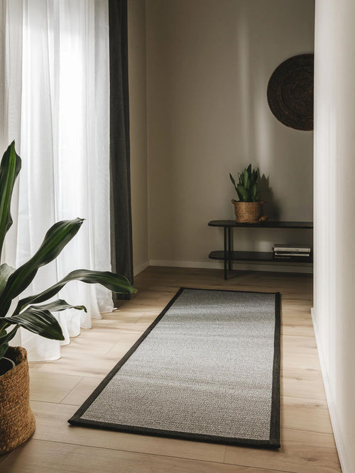 benuta binnen- en buitenloper Nandi - grijs - 70x200 cm