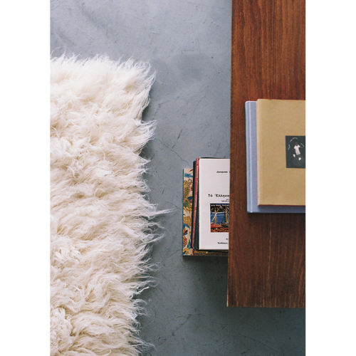 GIVE A PON wollen vloerkleed Plaka - 140 x 200 cm - wit