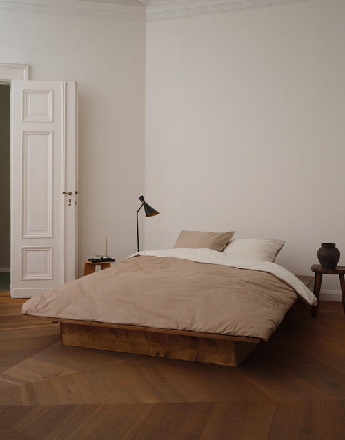 Marc O'Polo Erla dekbedovertrek - Lits-Jumeaux - 240x200/220 cm - Earth taupe