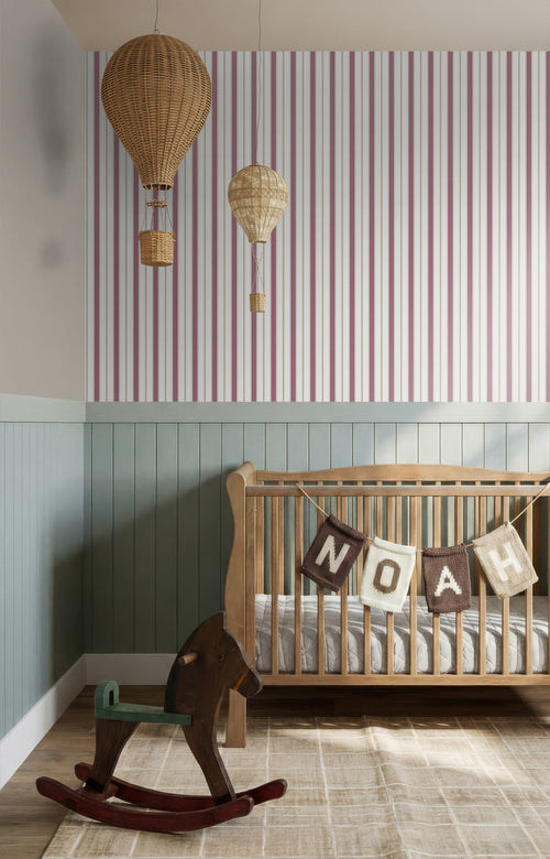 Sanders & Sanders behang strepen rood en beige - 53 cm x 10.05 m - 640703