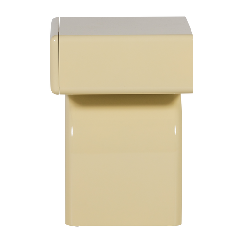 WOOOD nachtkastje Zorel - Hout - Hoogglans Zachtgroen - 40x57x50