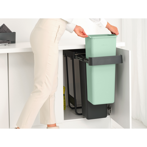 Brabantia Inbouw Prullenbak Sort & Go  - 2 x 30 l