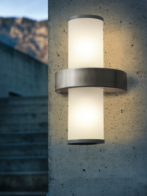 EGLO wandlamp buiten Beverly - e27 - 35 cm - zilver/wit - vtwonen shop