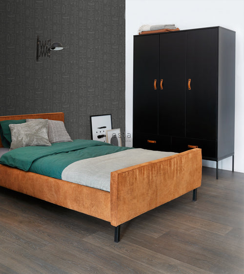 ESTAhome behang technische tekeningen van surfplanken donkergrijs - 53 cm x 10.05 m - 128872