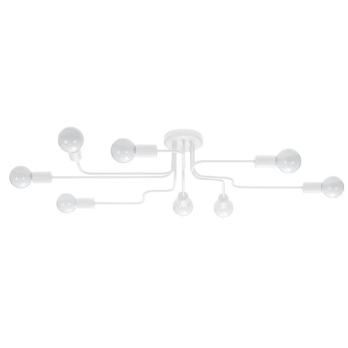 Sollux Lighting Kroonluchter VECTOR 8 wit - 103x56x15,5cm