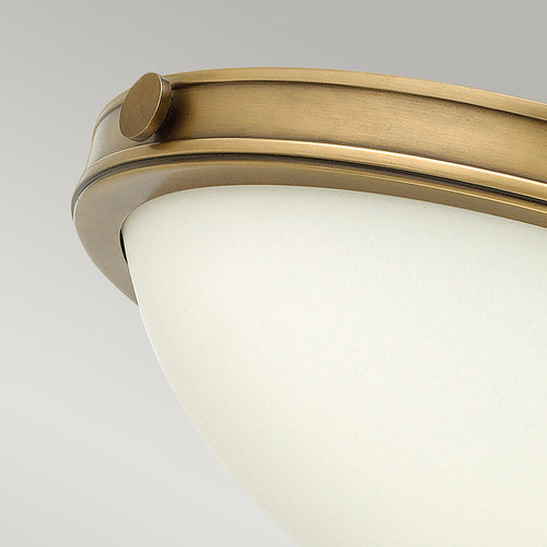 Elstead Collier - 2-lichts klein plafondinbouwlicht messing, E27