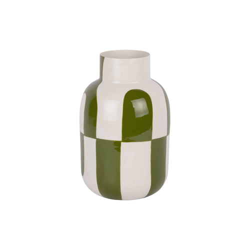 Present Time vaas Dublin Circles - groen - Ø5cm