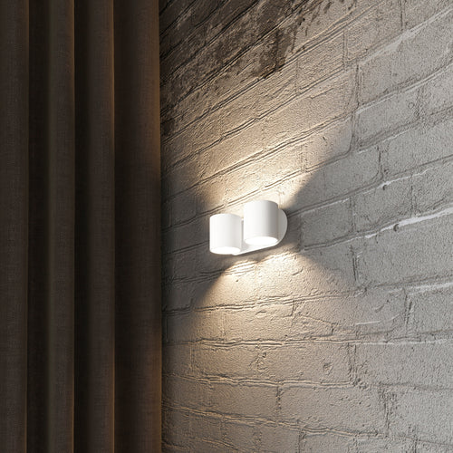 Sollux Lighting Wandlamp ORBIS 2 wit - 26x12x10cm