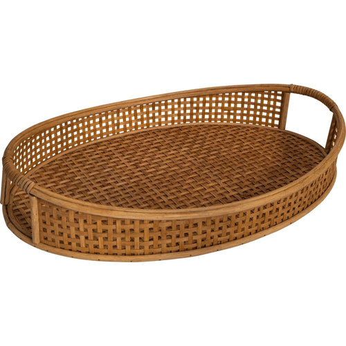 Lesli Living dienblad Ovi - bruin - 54,5x37x10,5cm
