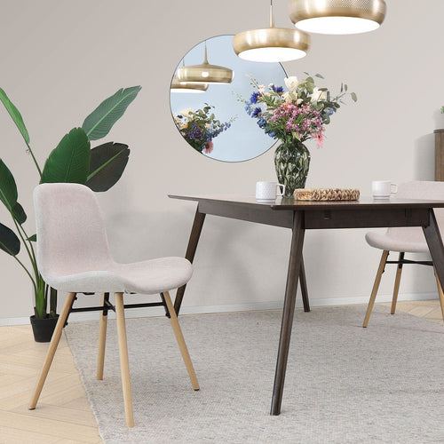 Nolon Nena-Fé Eetkamerstoelen Set van 2 - Beige - Hout Poten - vtwonen shop