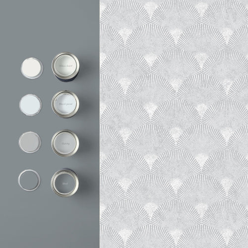 Graham & Brown Vliesbehang - Fan Silver - 10mx53cm - vtwonen shop