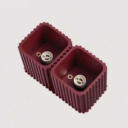 Sollux Lighting Plafondlamp RIFF 2 bordeaux GU10 - 20,5x10x12cm