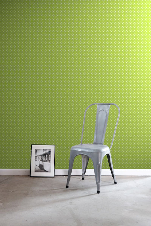 ESTAhome behang stippen limegroen - 53 cm x 10.05 m - 115743
