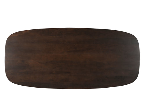 Livingfurn eetkamertafel Jesper Danish Oval - 180 cm - mangohout - bruin - vtwonen shop