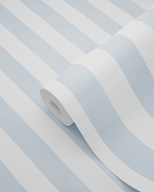 ESTAhome behang strepen blauw en wit - 53 cm x 10.05 m - 131304 - vtwonen shop