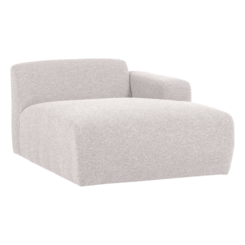 WOOOD chaise longue bank rechts Mojo Base - Bouclé - Ecru - 74x112x162