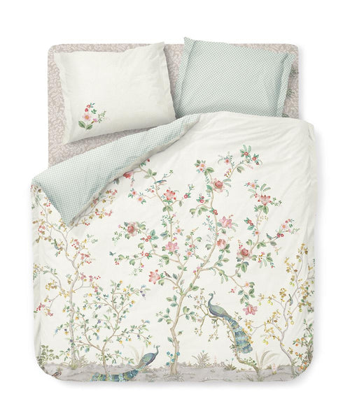 Pip Studio hoeslaken Pip Leafy - 160x200/210/220 cm - khaki