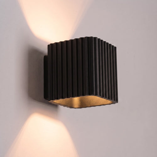 Sollux Lighting Wandlamp RIFF zwart G9 - 10x12x10cm